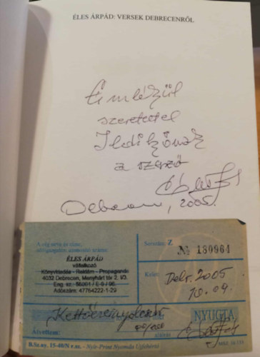 Éles Árpád - Versek Debrecenről