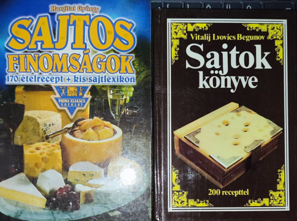 Hargitai Gyrgy, Vitalij Lvovics Begunov - 2db sajtokkal kapcsolatos knyv - Hargitai Gyrgy-Sajtos finomsgok; Vitalij Lvovics Begunov-Sajtok knyve