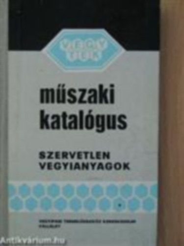 Mszaki katalgus. Szerves vegyianyagok