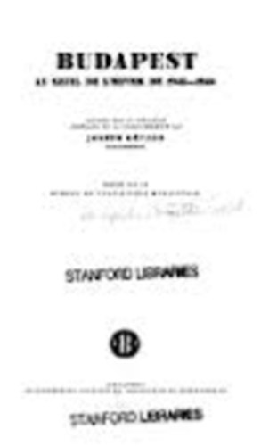 K�v�g� Joseph - Budapest (au seuil l'hiver de 1945-1946)