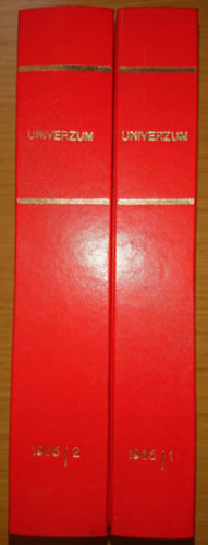 Az Univerzum folyórat 1966-as évfolyamának 12 száma egybekötve - két kötetben