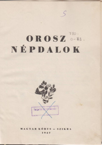 Raics istvn (sszelltotta) - Orosz npdalok
