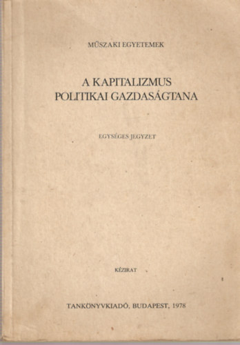 Devics - Babanszisz - A kapitalizmus politikai gazdasgtana