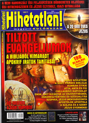 Sz�cs R�bert (f�szerk.) - Hihetetlen! magazin - k�l�nsz�m 2018. szeptember-december