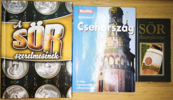 Toroczkay Balázs (szerk.), Mike Ivory - 2db sörökkel kapcsolatos könyv + ajándék útikönyv - Sör Aranykönyv, A sör szerelmesének + Csehország