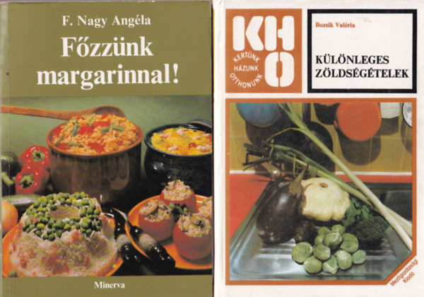 Vitalij Lvovics Begunov, Romvry Vilmos, Bozsik Valria, F. Nagy Angla - 4 db Szakcsknyv: Fzznk margarinnal, Klnleges zldsgtelek, Fszerek knyve, Sajtok knyve