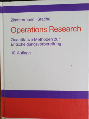 Zimmermann, Stache - Operations Research