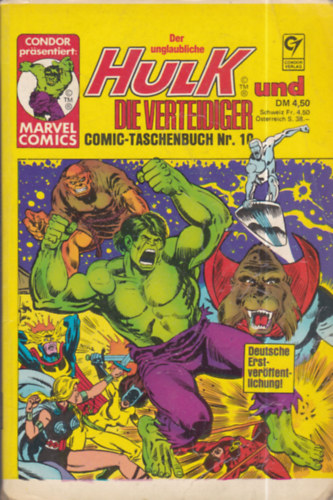 Der unglaubliche Hulk und die Verteidiger. Comic - Taschenbuch Nr. 10
