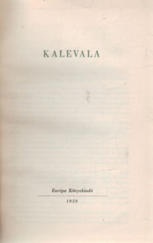 Vikár Béla - Kalevala