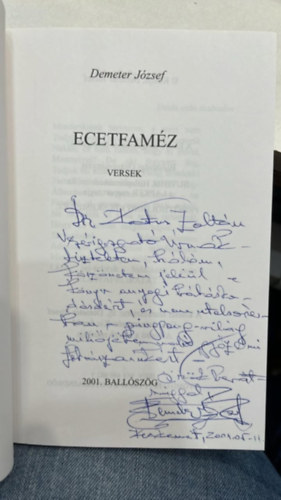 Ecetfaméz - versek (dedikált)