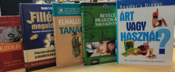 Reader's Digest Vlogats - 5 db Reader's Digest hzi praktika: rt vagy hasznl?; Bevlt praktikk nagyknyve; Elhallgatott tancsok; Fillres megoldsok; rkzld hzi praktikk