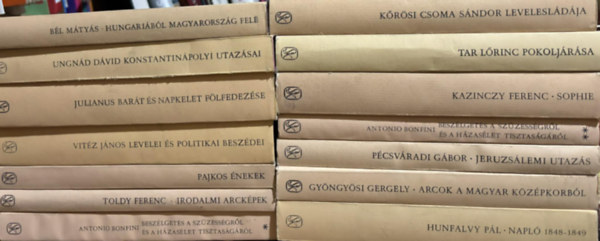 Szilgyi Ferenc (Szerk.), Kazinczy Ferenc, Antonio Bonfini, Hunfalvy Pl (szerk.), Bl Mtys, Stoll Bla (szerk.), Toldy Ferenc (szerk.) - 14 db a Magyar Ritkasgok sorozatbl