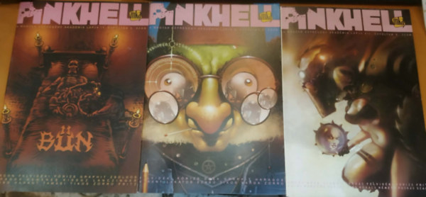 Zorro de Bianco (szerk.), Tikos Péter - 3 db Pinkhell - A magyar képregény akadémia lapja (szórványszámok)