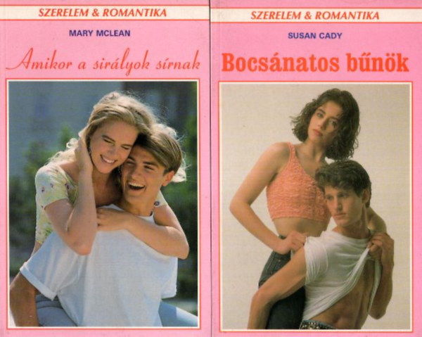Betty Shelfield, Mary Shepherd, Syndie Maison, Sheila Bruckner, Mary McLean, Susan Cady - 7 db Szerelem & Romantika regény: Bocsánatos bűnök, Amikor a sirályok sírnak, Visszatért álmok, Férjül veszlek!, Napfogyatkozás, Nem menekülhetsz, Sziklapart szélén.