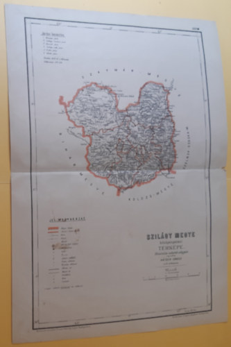 Hátsek Ignácz - Szilágy Megye közigazgatási térképe