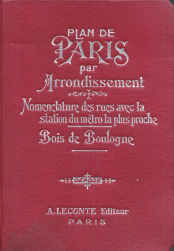 Plan de Paris par Arrondissement (Nomenclature des rues avec la station du mptro la plus proche