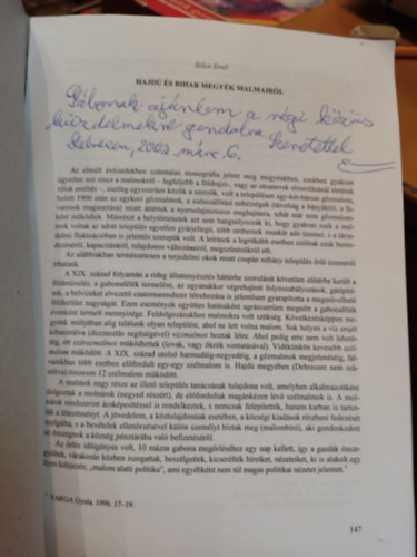 Sz�cs Ern� - A debreceni D�ri M�zeum �vk�nyve k�l�nlenyomat: Hajd� �s Bihar megy�k malmair�l