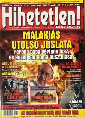 Sz�cs R�bert (f�szerk.) - Hihetetlen! magazin - XXI. �vfolyam 2. (232.) sz�m 2021. febru�r