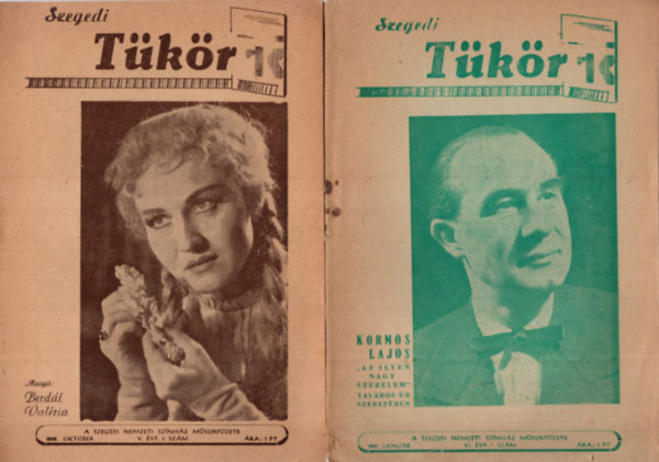 L�di Ferenc - Szegedi T�k�r ( 2 db egy�tt ) 1959. VI. �vfolyam 1.  sz�m �s  1958. V. �vfolyam  2. sz�m