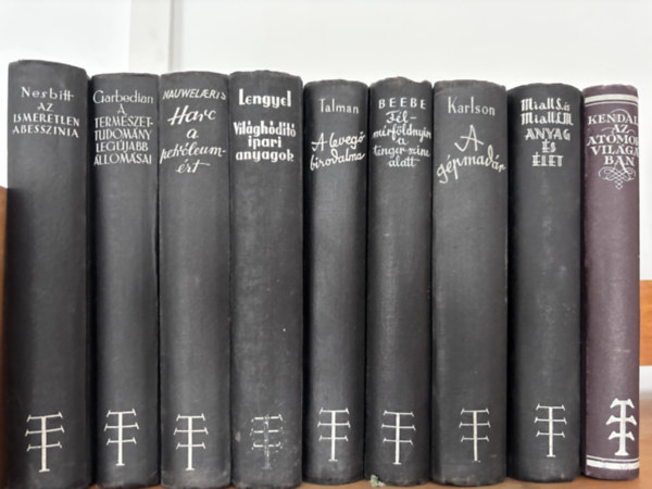 9 db term�szettudom�nyi k�tet egyben (Magyar Kir�lyi Term�szettudom�nyi T�rsulat kiad�sa)