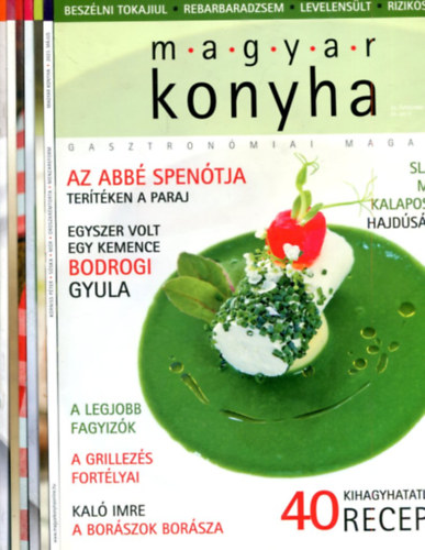Vink Jzsef (Szerk.) - 7 db Magyar Konyha gasztronmiai magazin  (tavasz-nyr: 2012 s 2023 kztti szmok)