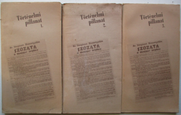 Dr. Mojzesn� Sz�kely Katalin (szerk.) - T�rt�nelmi pillanat I-III.