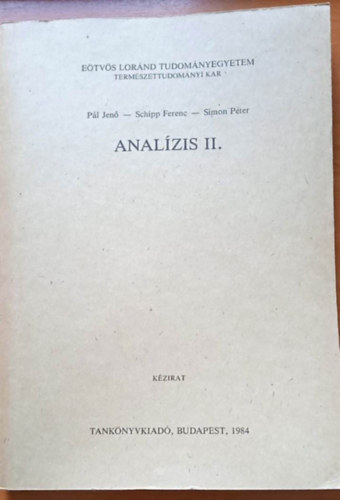 Pl Jen - Schipp Ferenc, Simon Pter - Analzis II.