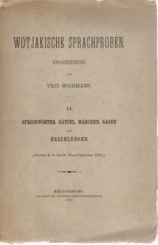 Yrj Wichmann - ---