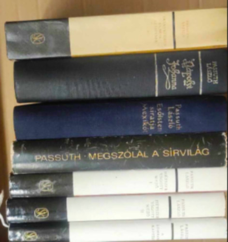 Passuth Lszl - 6 db Passuth Lszl knyv : - A Lombard kastly - Htszer vgott mez I,II - Megszlal a srvilg - Esisten siratja Mexikt - Npolyi Johanna - Aranykdben fznak az istenek