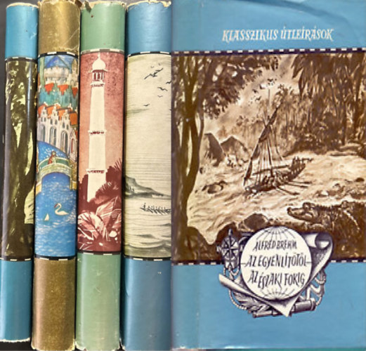 J. Cook, Garcilaso De La Vega, Alfred Brehm, Marco Polo, Mark Twain - Klasszikus �tle�r�sok k�nyvcsomag