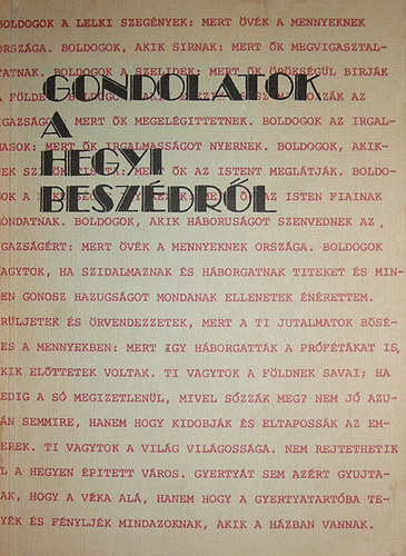 Ellen Gould White - Gondolatok a Hegyi beszdrl