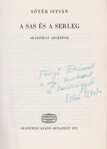 S�t�r Istv�n - A sas �s a serleg (Dedik�lt)