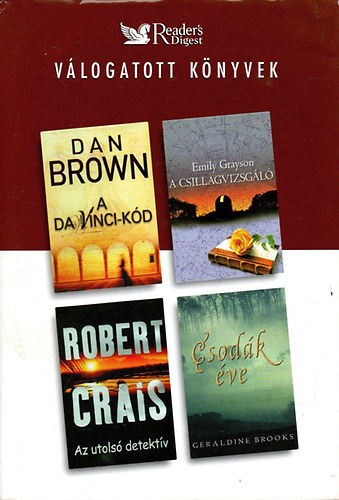 Brown,Grayson,Crais,Brooks - Válogatott könyvek-A Da-Vinci kód, Csillagvizsgáló, Az utolsó detektív, Csodák éve.