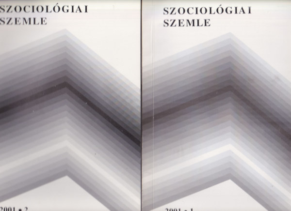 Hegeds Rita, Bujdos Ferencn - 4 db Szociolgiai Szemle 2001/1-4.