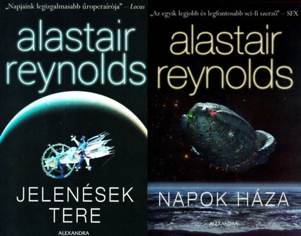 Alastair Reynolds - 2 db Alastair Reynolds sci-fi k�nyv: Napok H�za + Jelen�sek tere