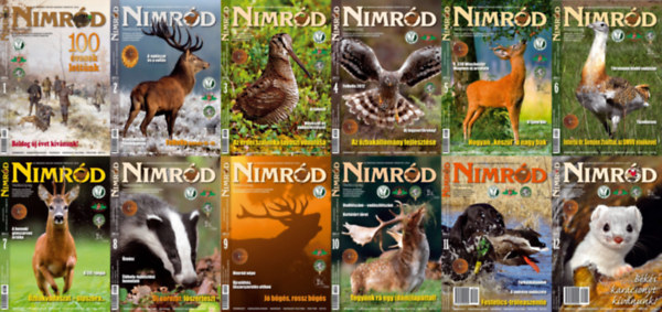 Nimród Vadászújság TELJES 2012. évfolyam: 2012.01. + 2012.02. + 2012.03. + 2012.04. + 2012.05. + 2012.06. + 2012.07. + 2012.08. + 2012.09. + 2012.10. + 2012.11. + 2012.12.