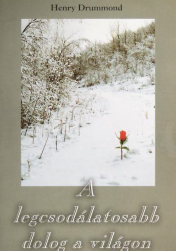 Henry Drummond - A legcsodálatosabb dolog a világon