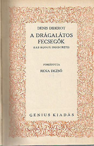 Denis Diderot - A drágalátos fecsegők (számozott)