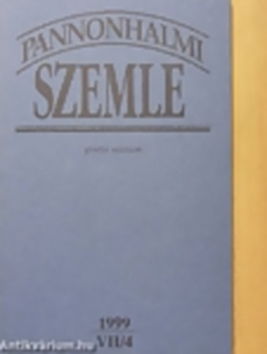 Pannonhalmi szemle 1999 VII/4 - gratia musicae