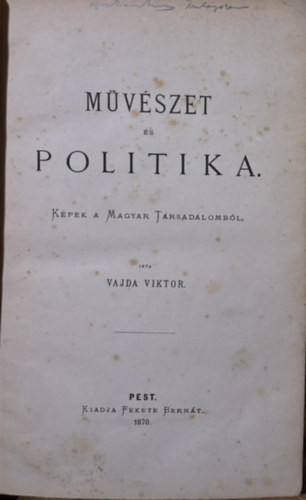 Vajda Viktor - Mvszet s politika