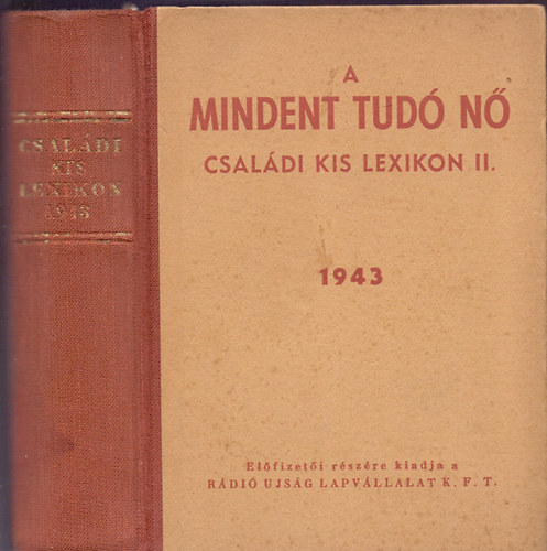 Khalmi Bla (szerk.) - A mindent tud n (Csaldi kis lexikon II.)