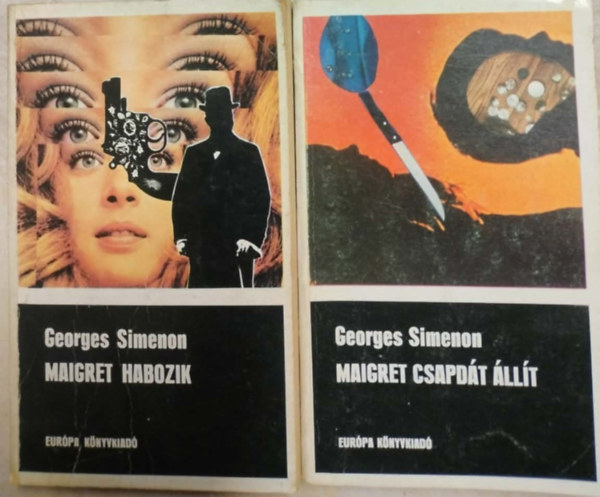 Georges Simenon - 2 db k�nyv, Maigret csapd�t �ll�t + Maigret habozik