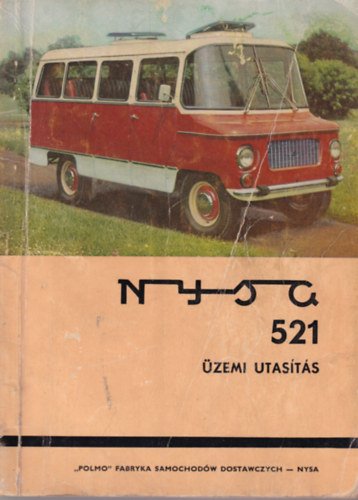 NYSA 521 üzemi utasítás