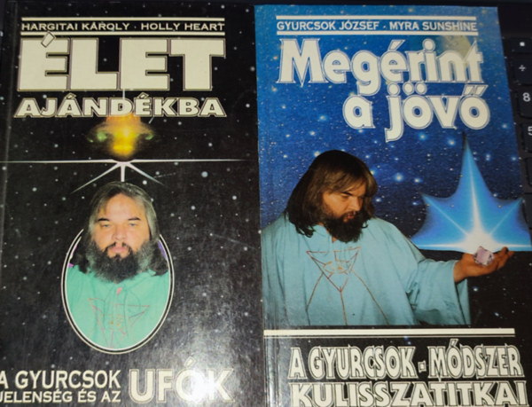 Gyurcsok Jzsef-Myra Sunshine, Hargitai Kroly, Heart, Holly - 2db Gyurcsok Jzsef munkjval kapcsolatos knyv - Gyurcsok Jzsef-Myra Sunshine-Megrint a jv; Hargitai Kroly-Holly Heart-let ajndkba