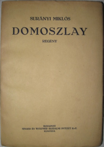 Surányi Miklós - Domoszlay László