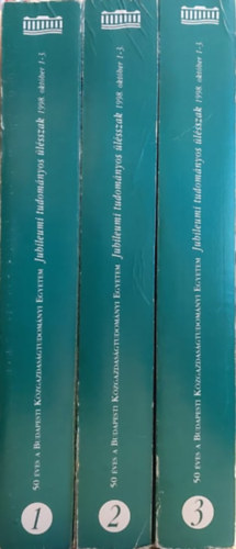 Temesi Jzsef (szerk.) - Jubileumi tudomnyos lsszak 1-3.