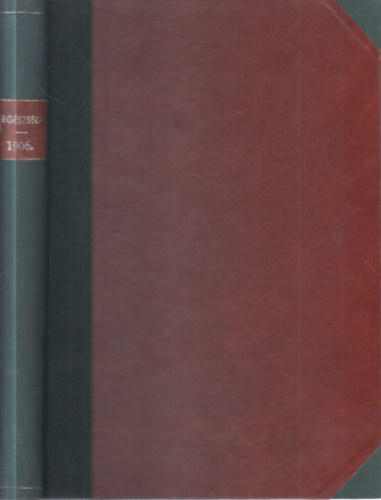 Gerl�czy Zsigmond (szerk) - Eg�szs�g foly�irat 1906/1-12. f�zet (egybek�tve)