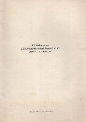 Horler Miklós - Társulati élet - Különlenyomat