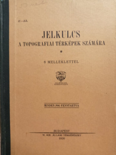 Jelkulcs a topográfiai térképek számára
