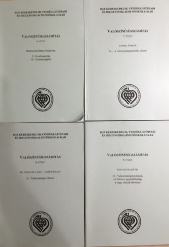 Dr. Csernyk Lszl (szerk.), Miskolcin Zimnyi Linda, Lrincz Lszl, Horvth Gzn Dr., Jmbor Balzs - Valsznsgszmts 6., 7., 8., 9. fzet